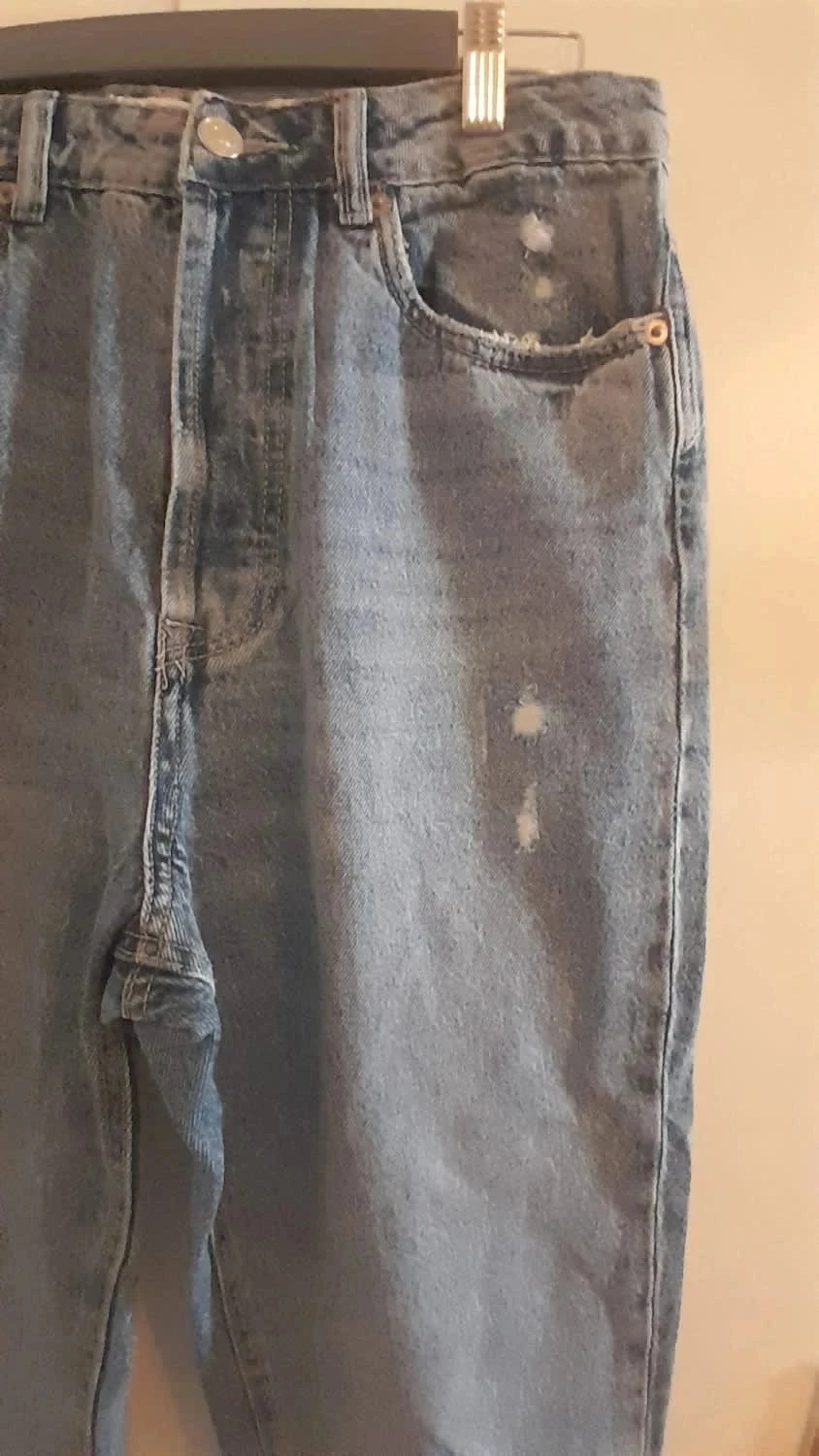 Blauwe jeans, Maat 40, Merk Stradivarius – photo 2
